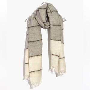 NWT Madewell Brushed Plaid Scarf